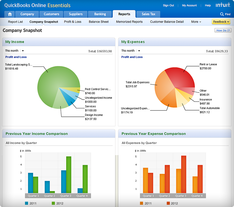 Screenshot - Company Snapshot