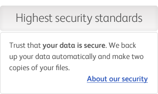 Trust your data is secure. Learn about security Trust your data is secure. Learn about security