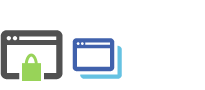 Data encryption padlock icon