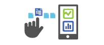 Mobile icon — Use the mobile app