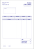 Blue Rounded Filled Invoice