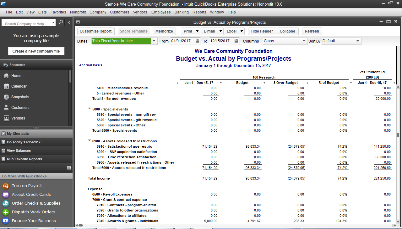 quickboot insert logo on profit and loss statement